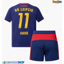 Maglie da calcio RB Leipzig Conrad Harder #11 Seconda Maglia Bambino 2025-26 Manica Corta (+ Pantaloni corti)
